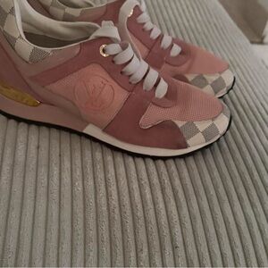 Louis Vuitton Pink and Gold Women's Sneakers